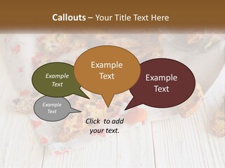 A Bunch Of Food On A White Table PowerPoint Template