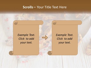 A Bunch Of Food On A White Table PowerPoint Template