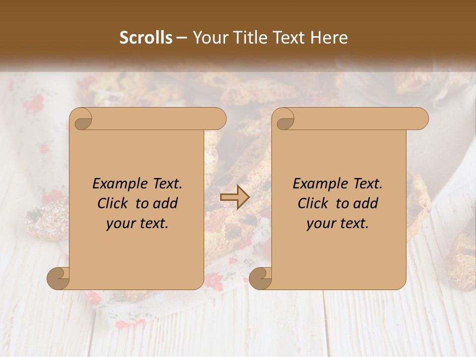 A Bunch Of Food On A White Table PowerPoint Template