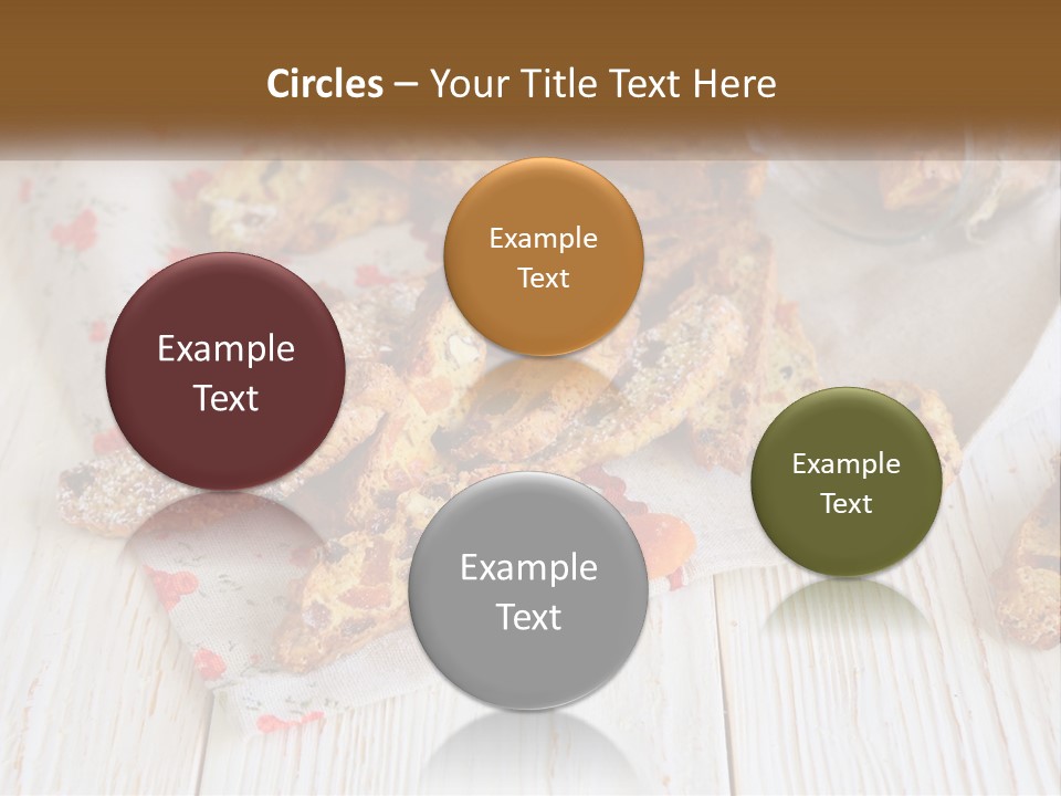 A Bunch Of Food On A White Table PowerPoint Template