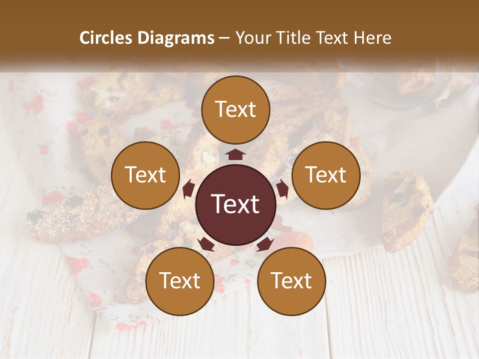 A Bunch Of Food On A White Table PowerPoint Template