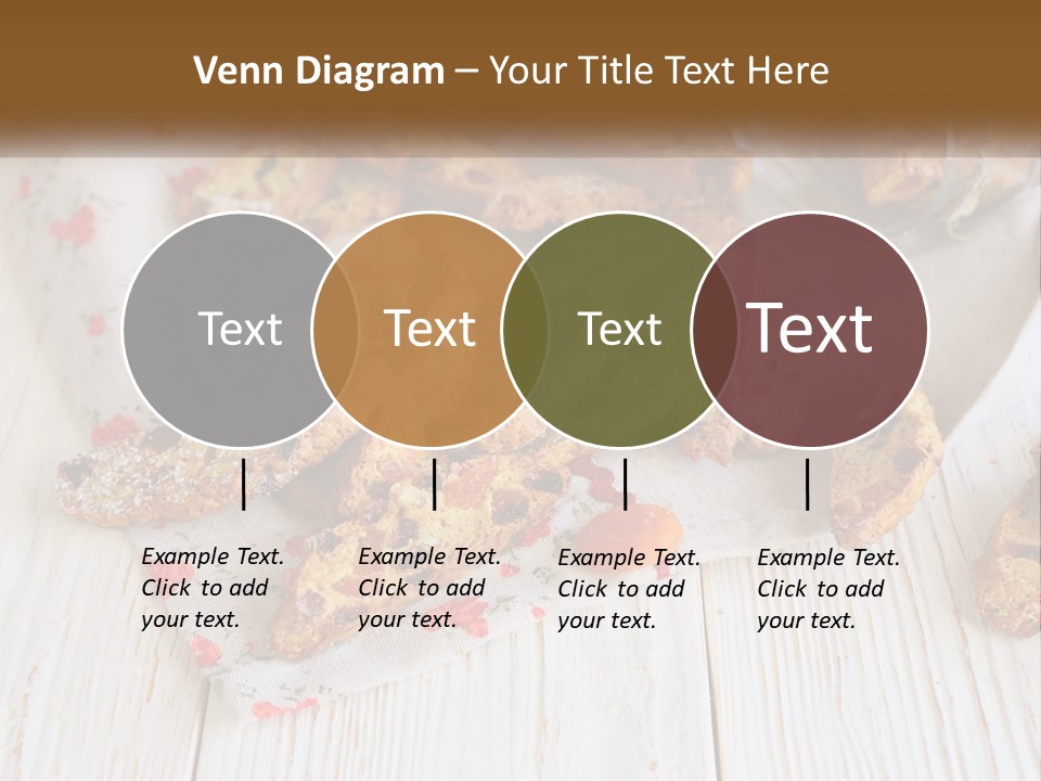 A Bunch Of Food On A White Table PowerPoint Template