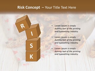 A Bunch Of Food On A White Table PowerPoint Template