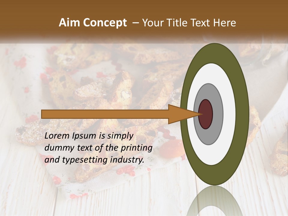 A Bunch Of Food On A White Table PowerPoint Template