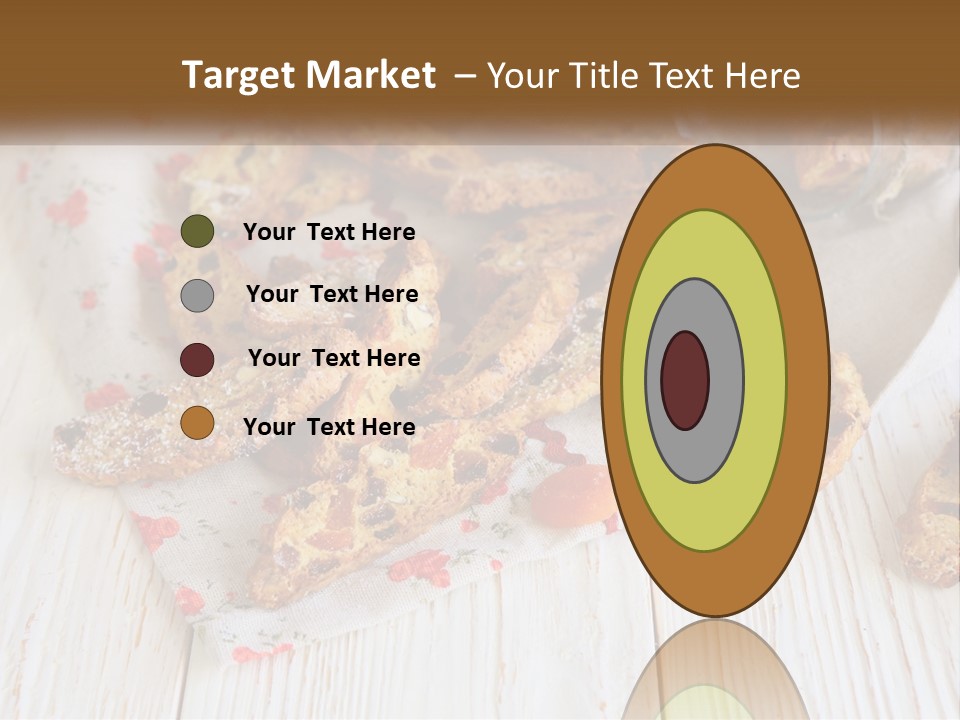 A Bunch Of Food On A White Table PowerPoint Template