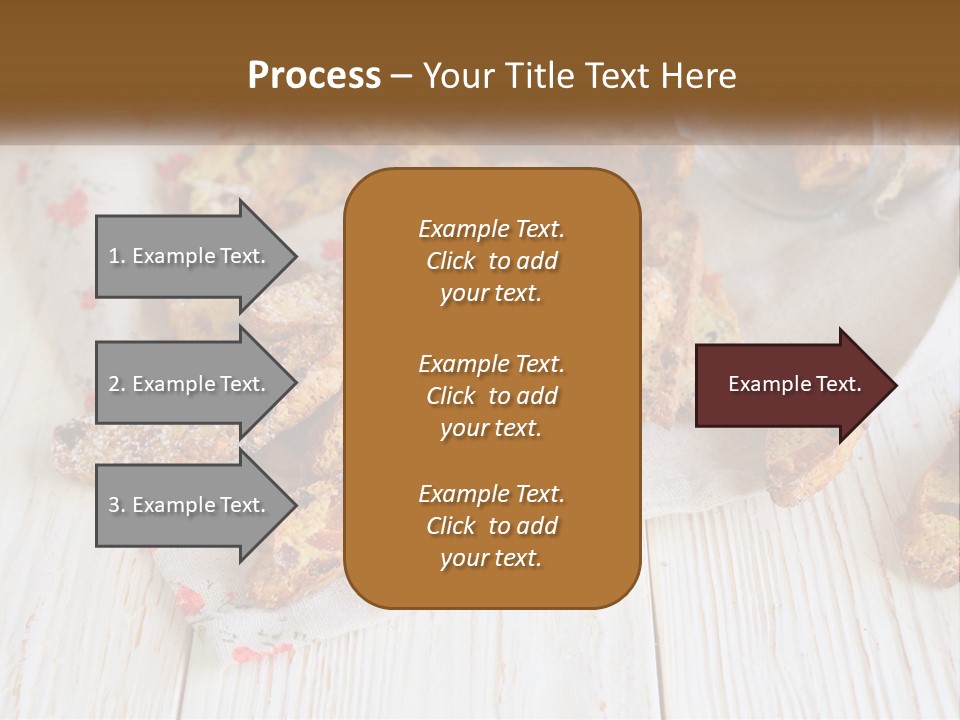 A Bunch Of Food On A White Table PowerPoint Template