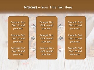 A Bunch Of Food On A White Table PowerPoint Template