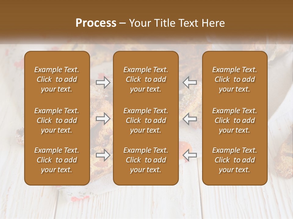 A Bunch Of Food On A White Table PowerPoint Template