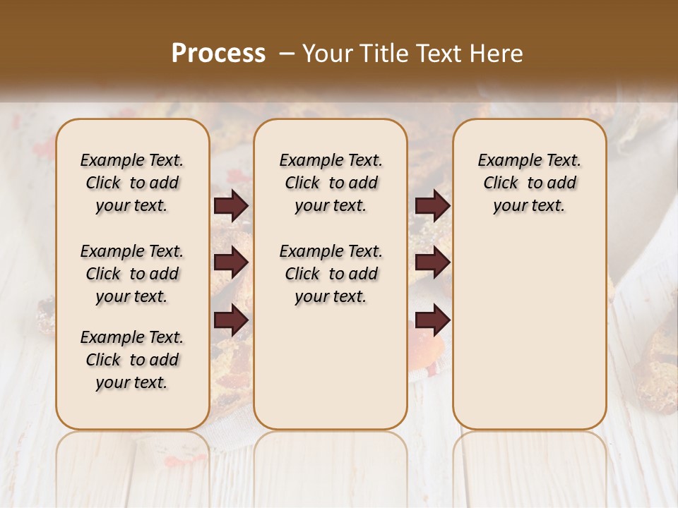A Bunch Of Food On A White Table PowerPoint Template