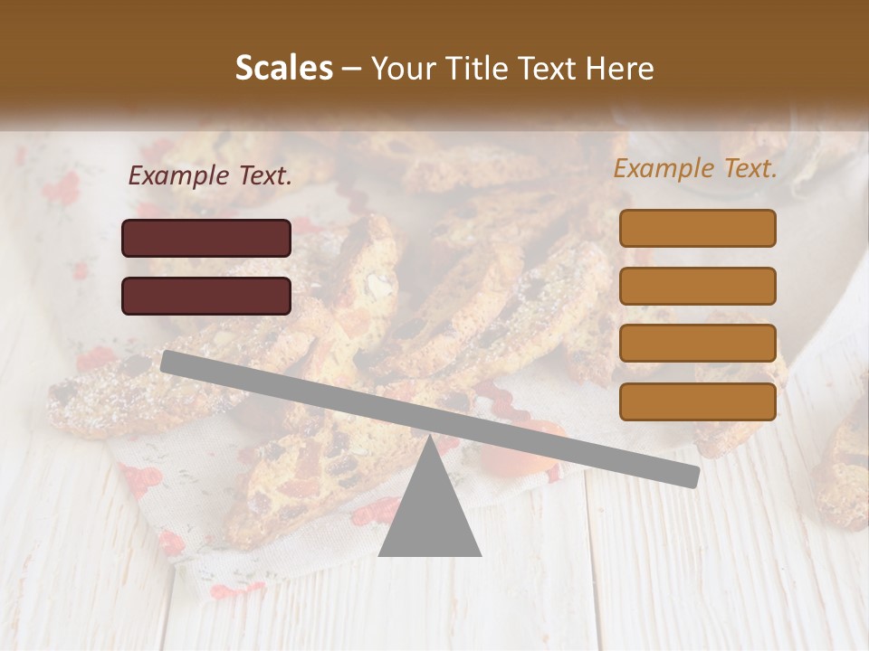 A Bunch Of Food On A White Table PowerPoint Template