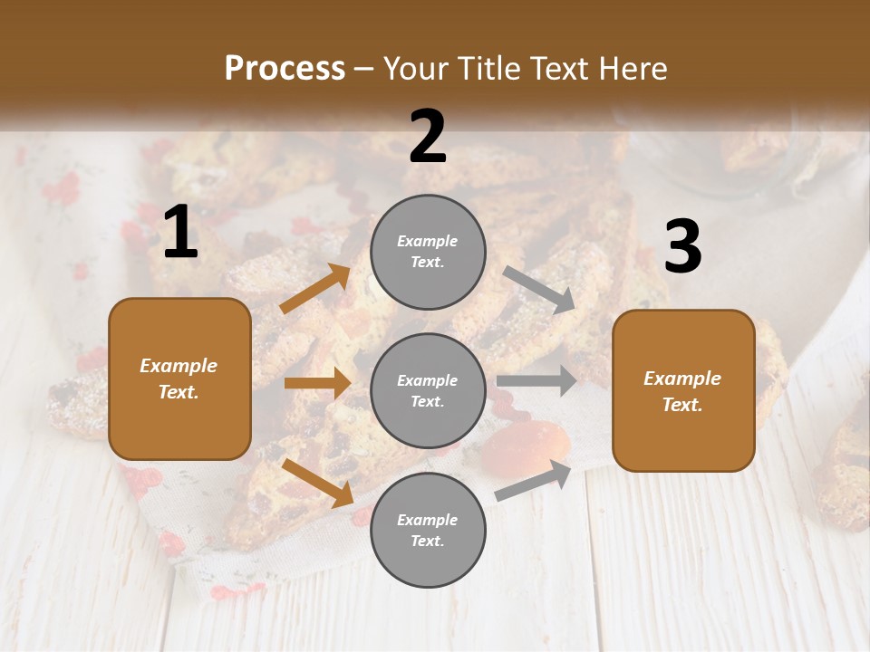 A Bunch Of Food On A White Table PowerPoint Template