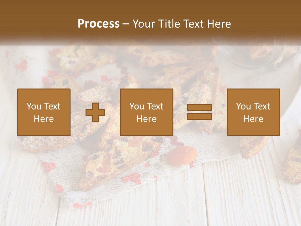 A Bunch Of Food On A White Table PowerPoint Template