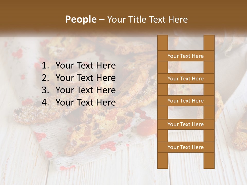 A Bunch Of Food On A White Table PowerPoint Template