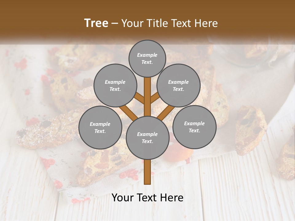 A Bunch Of Food On A White Table PowerPoint Template