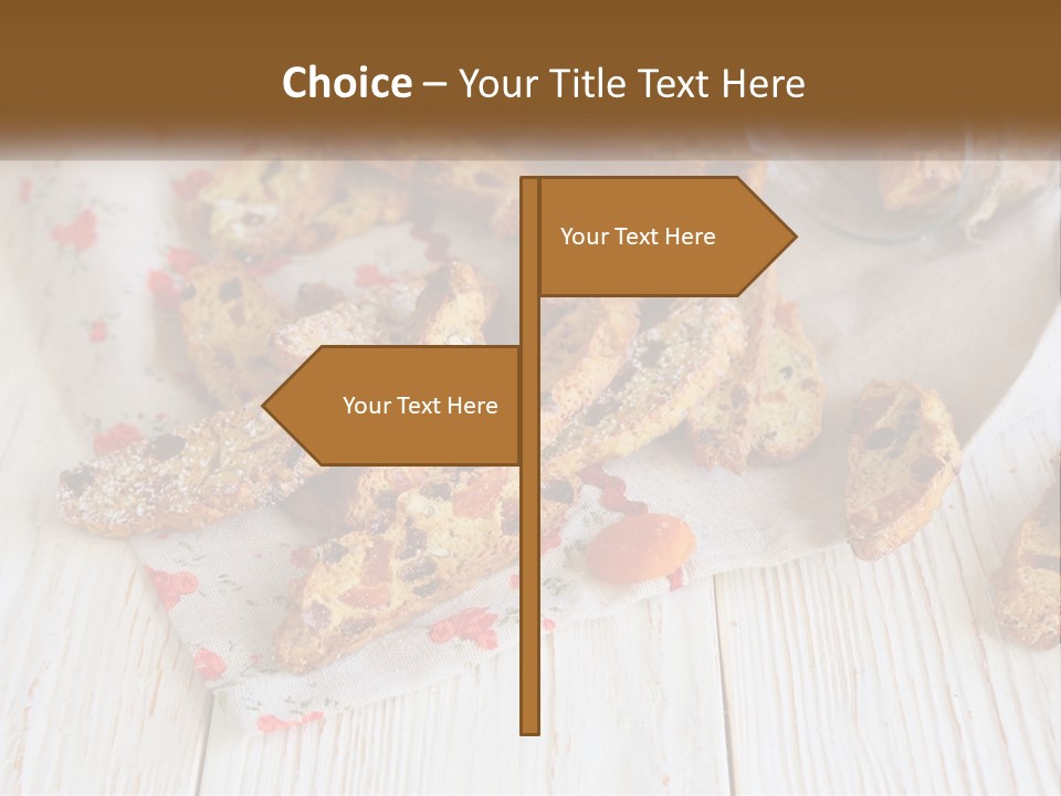 A Bunch Of Food On A White Table PowerPoint Template