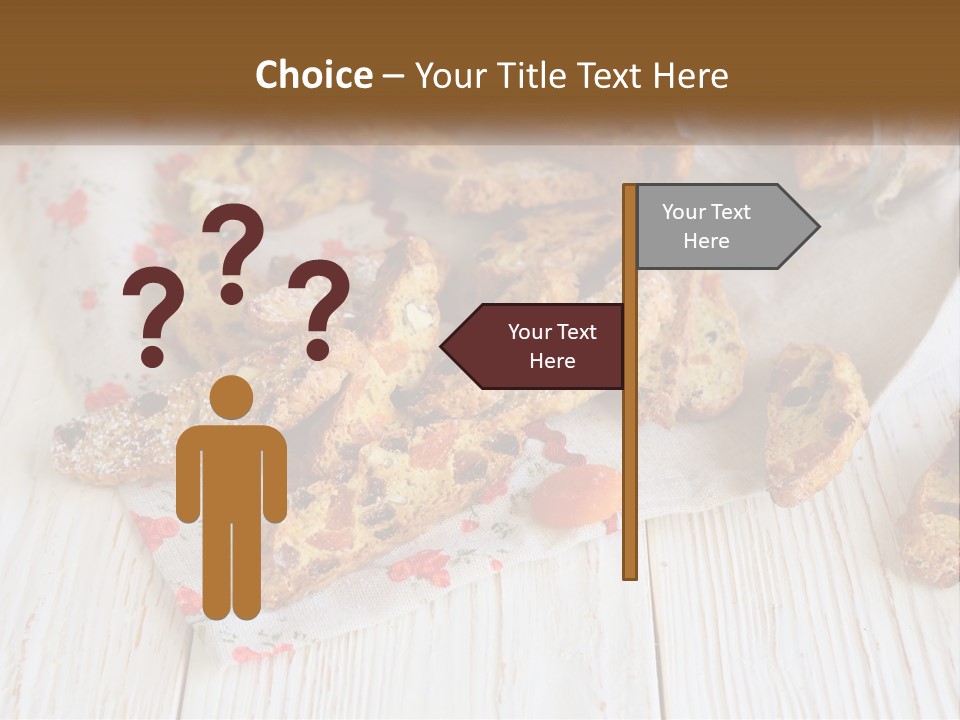 A Bunch Of Food On A White Table PowerPoint Template