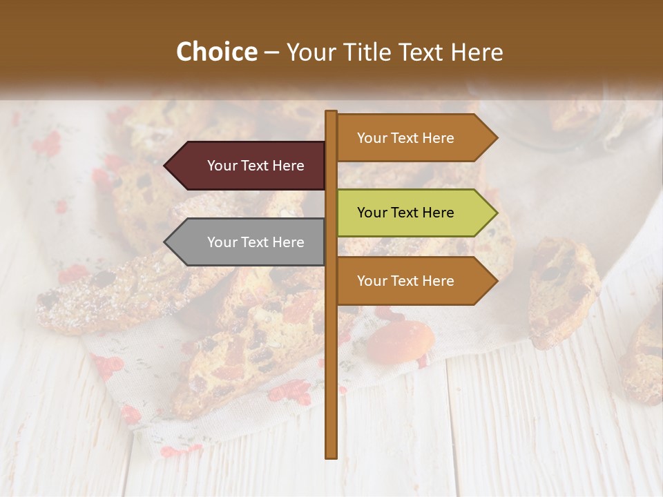 A Bunch Of Food On A White Table PowerPoint Template