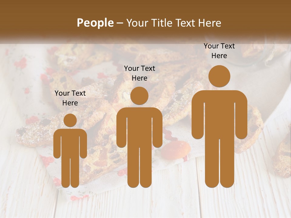 A Bunch Of Food On A White Table PowerPoint Template