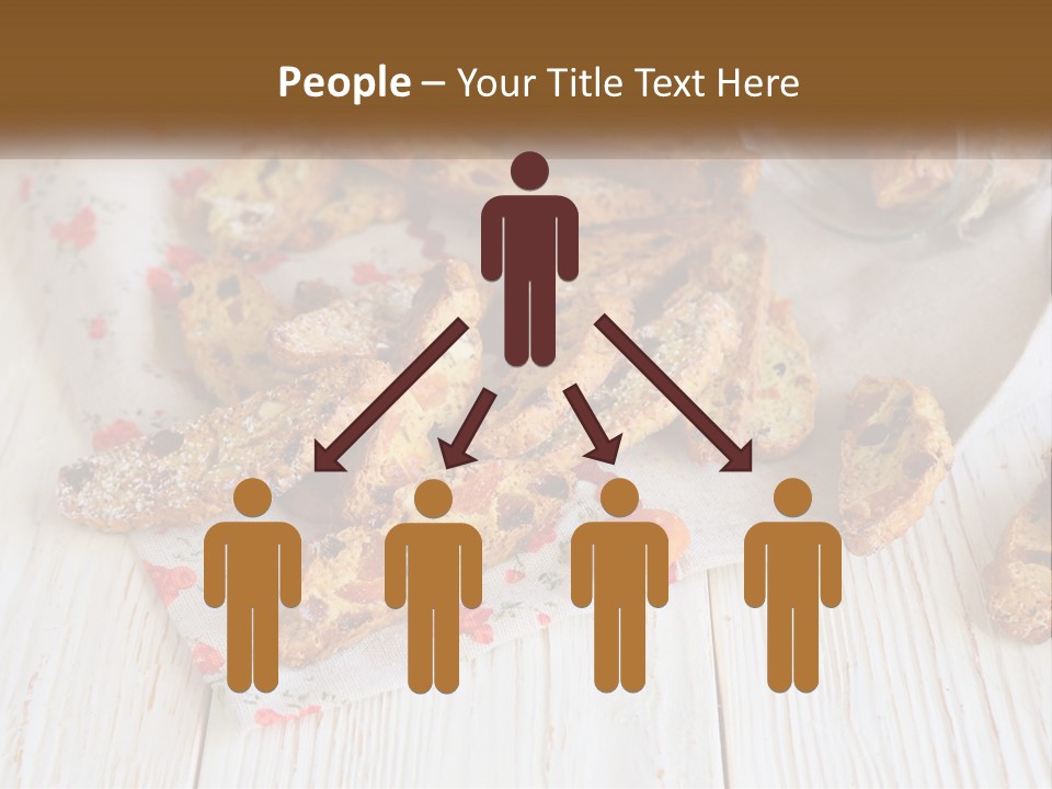 A Bunch Of Food On A White Table PowerPoint Template