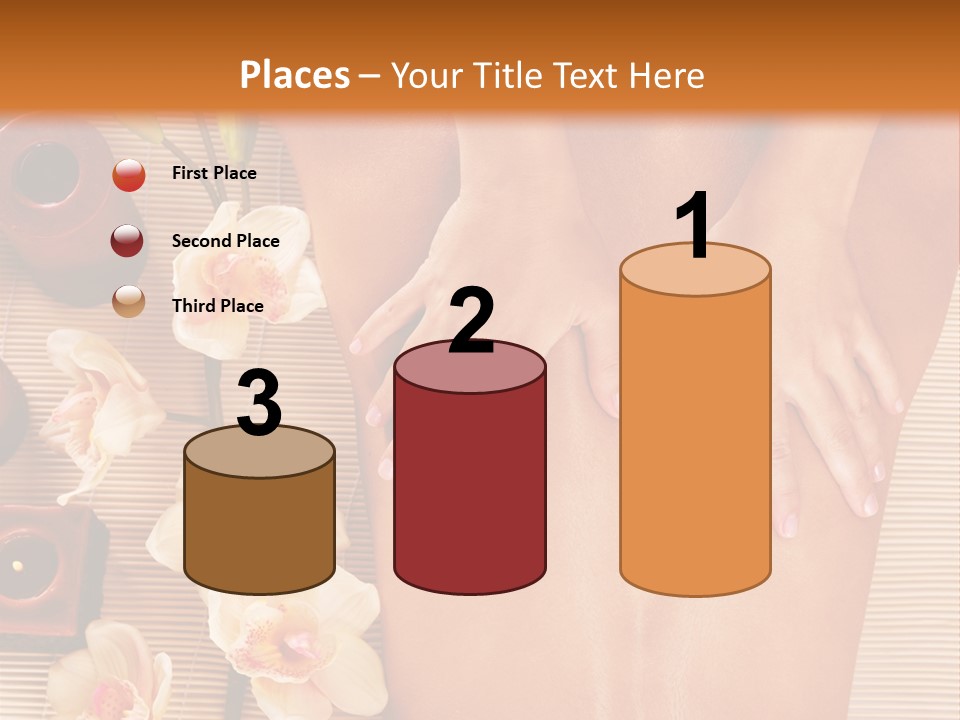 A Woman Getting A Back Massage Powerpoint Template PowerPoint Template