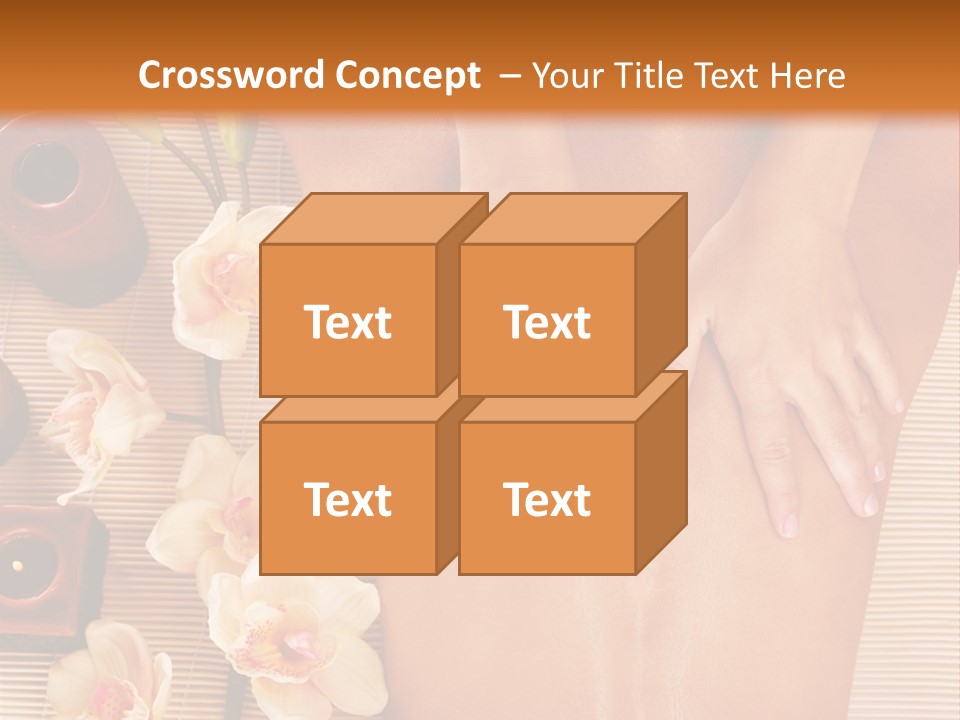 A Woman Getting A Back Massage Powerpoint Template PowerPoint Template