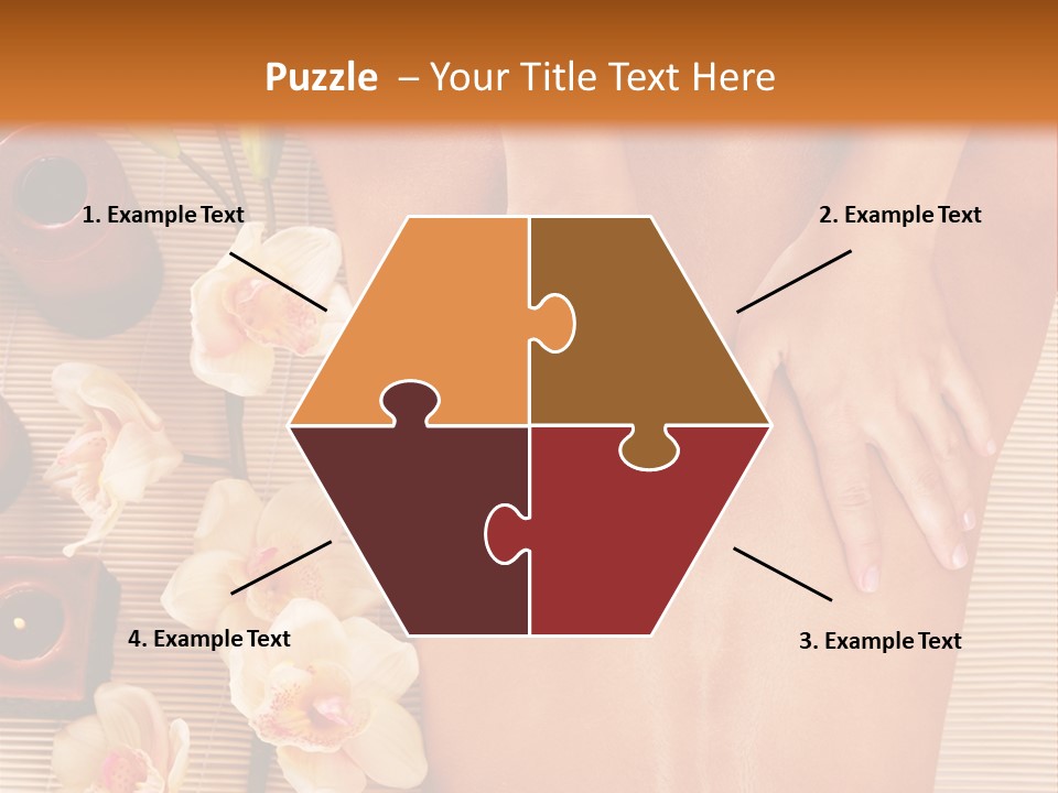 A Woman Getting A Back Massage Powerpoint Template PowerPoint Template