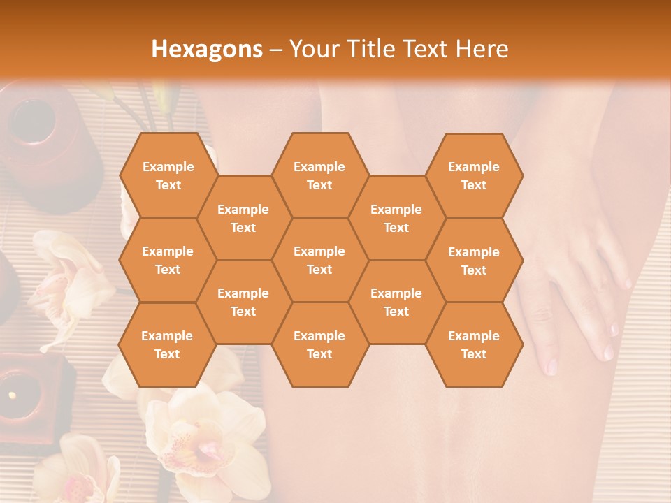 A Woman Getting A Back Massage Powerpoint Template PowerPoint Template