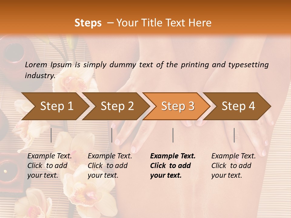 A Woman Getting A Back Massage Powerpoint Template PowerPoint Template