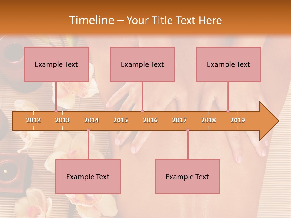 A Woman Getting A Back Massage Powerpoint Template PowerPoint Template