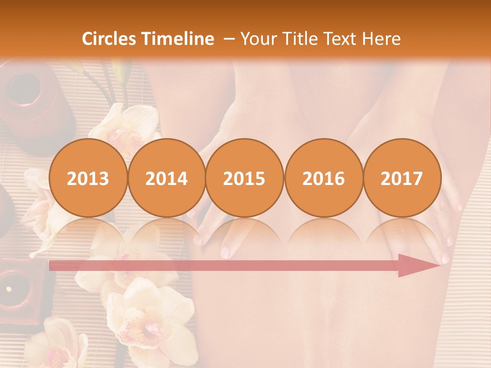 A Woman Getting A Back Massage Powerpoint Template PowerPoint Template