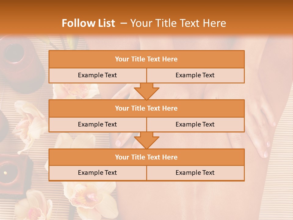 A Woman Getting A Back Massage Powerpoint Template PowerPoint Template