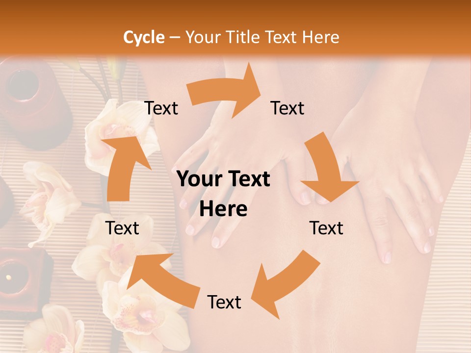 A Woman Getting A Back Massage Powerpoint Template PowerPoint Template