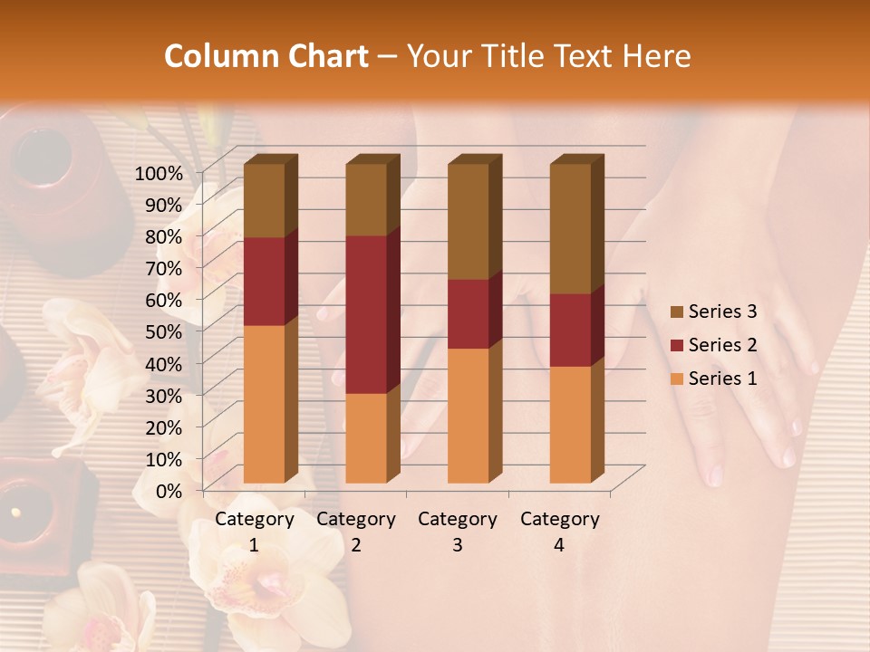 A Woman Getting A Back Massage Powerpoint Template PowerPoint Template