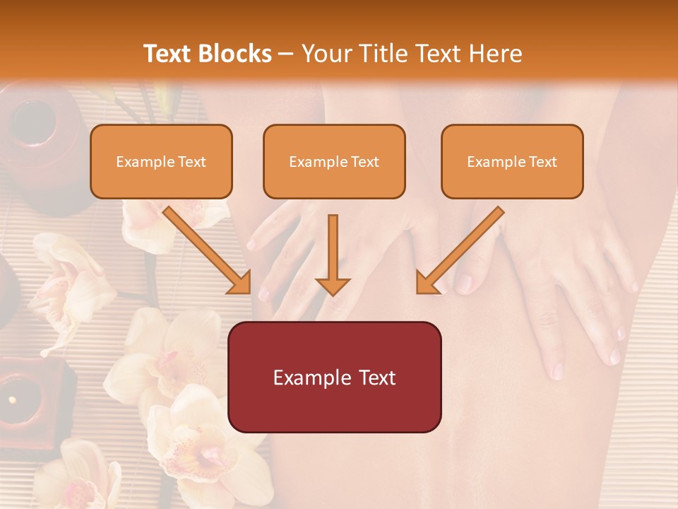 A Woman Getting A Back Massage Powerpoint Template PowerPoint Template