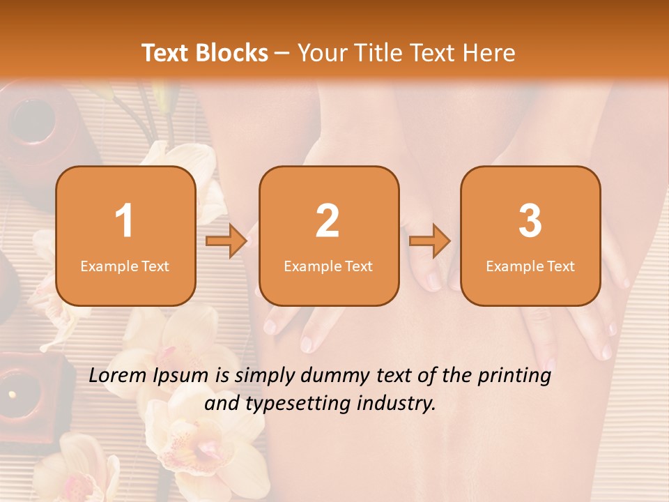 A Woman Getting A Back Massage Powerpoint Template PowerPoint Template