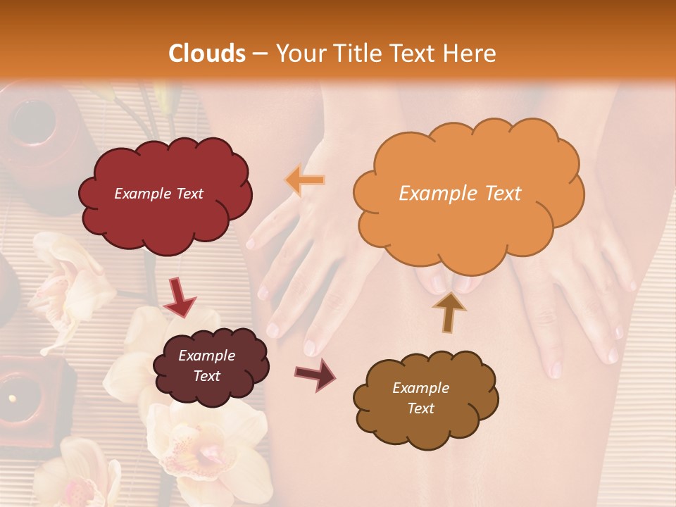 A Woman Getting A Back Massage Powerpoint Template PowerPoint Template