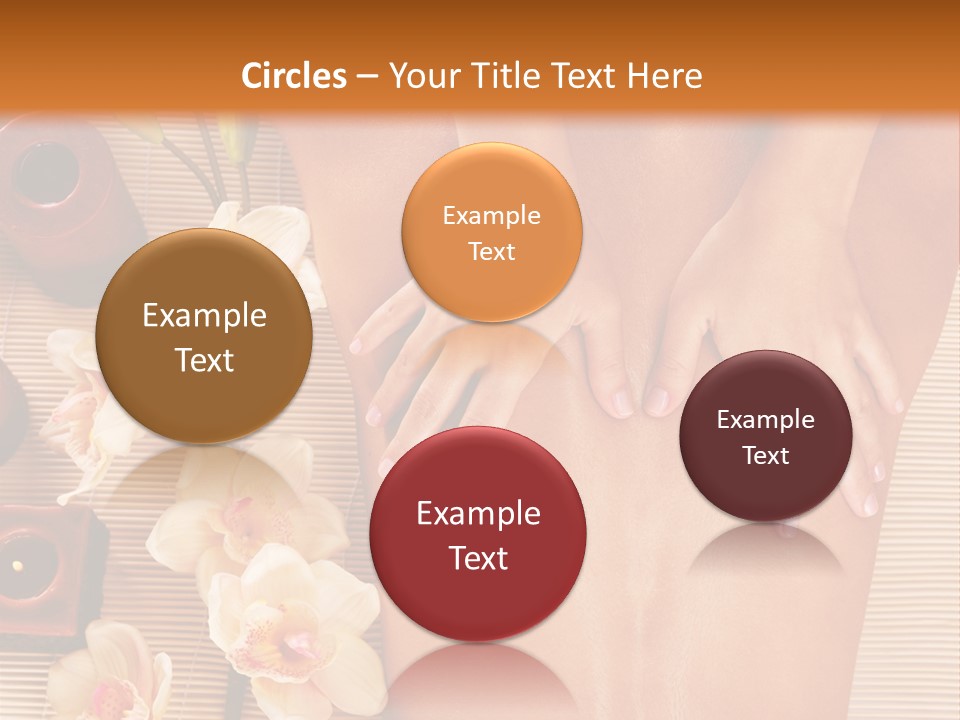 A Woman Getting A Back Massage Powerpoint Template PowerPoint Template