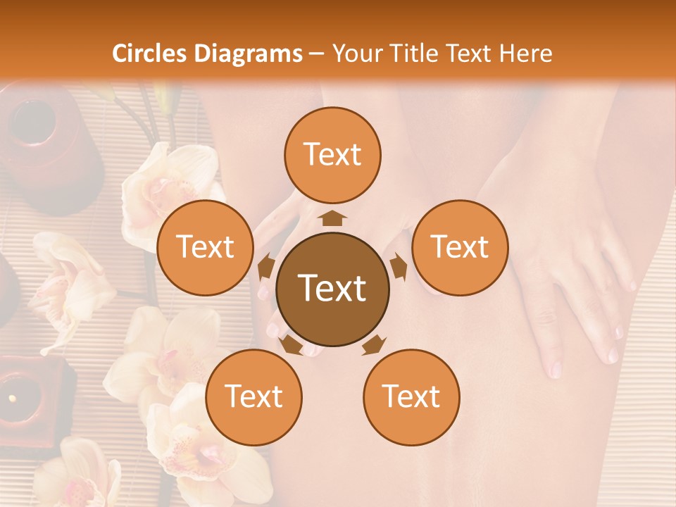 A Woman Getting A Back Massage Powerpoint Template PowerPoint Template