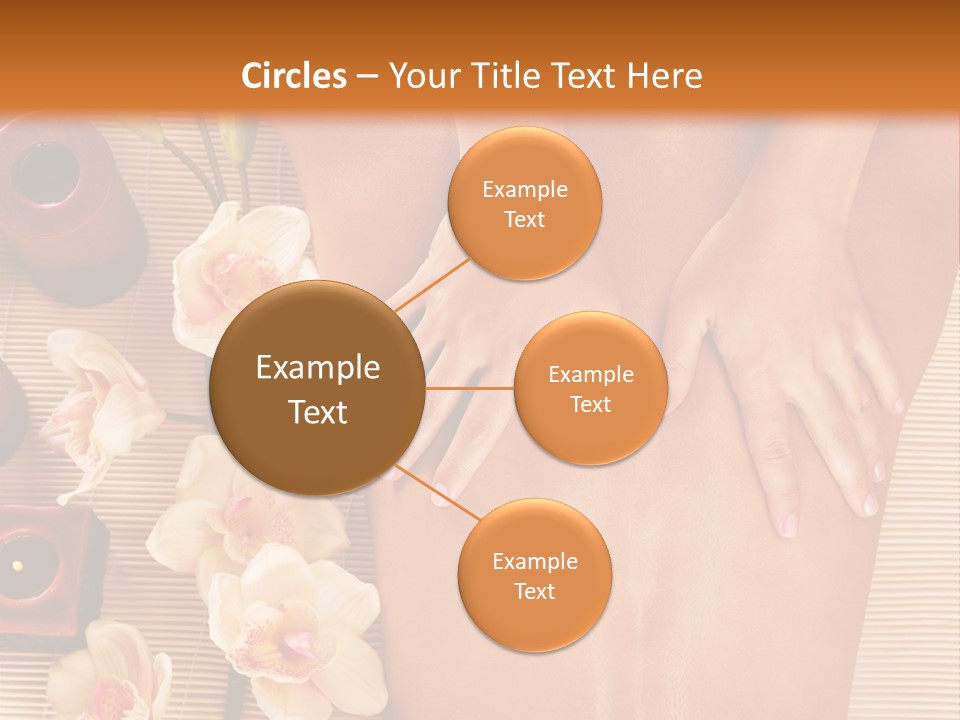 A Woman Getting A Back Massage Powerpoint Template PowerPoint Template