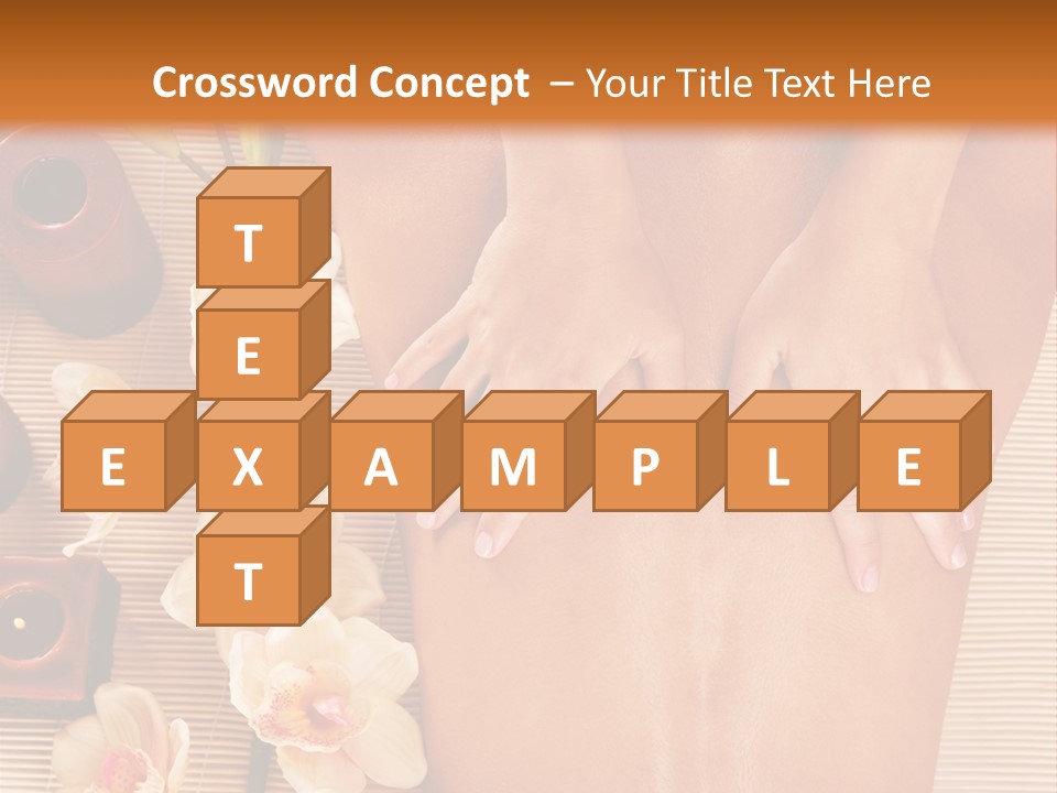 A Woman Getting A Back Massage Powerpoint Template PowerPoint Template