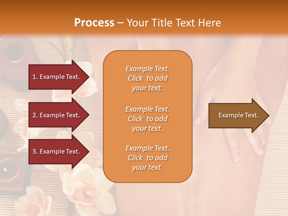 A Woman Getting A Back Massage Powerpoint Template PowerPoint Template
