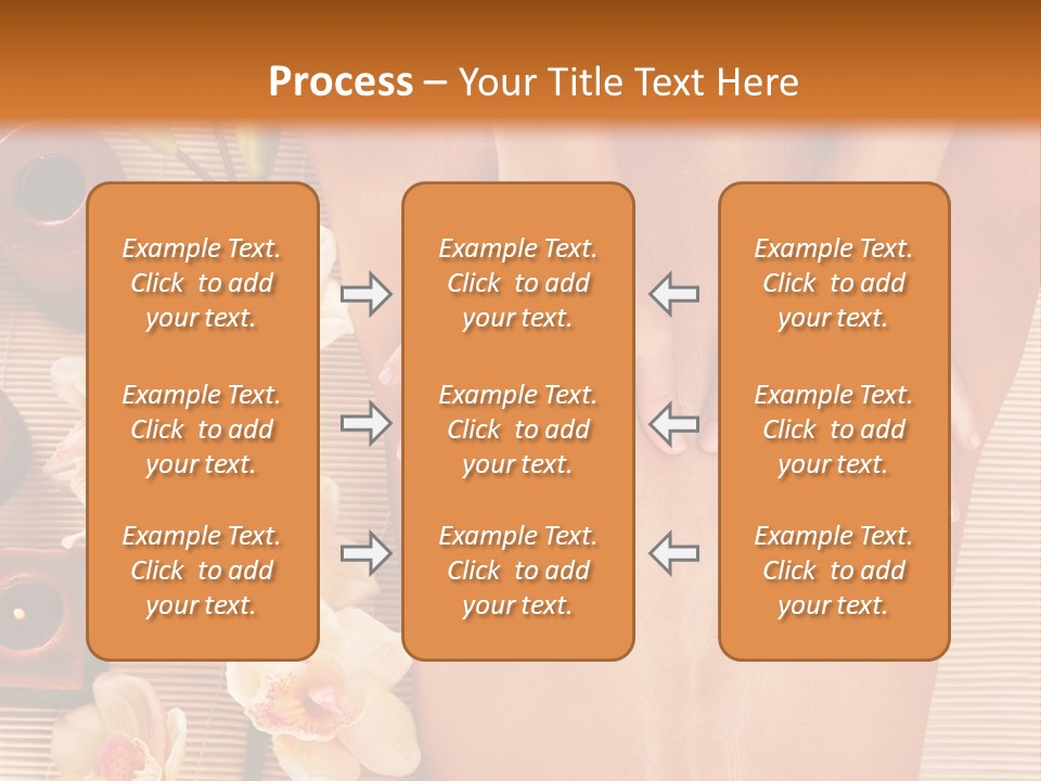 A Woman Getting A Back Massage Powerpoint Template PowerPoint Template