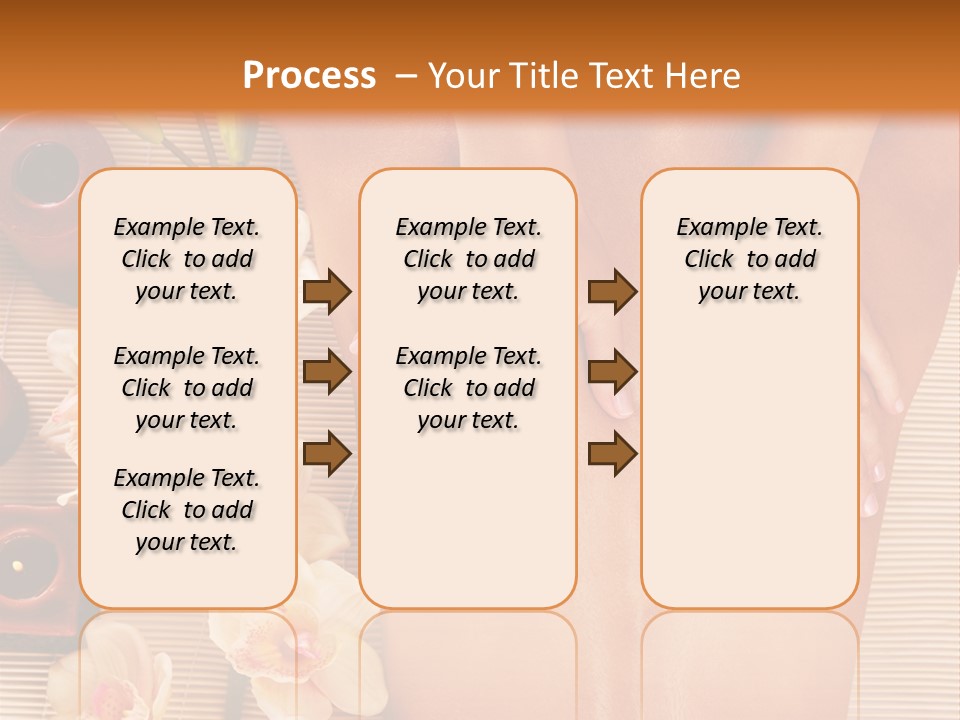 A Woman Getting A Back Massage Powerpoint Template PowerPoint Template