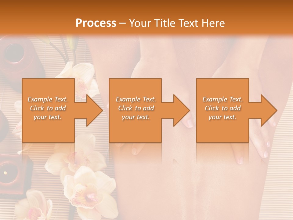 A Woman Getting A Back Massage Powerpoint Template PowerPoint Template