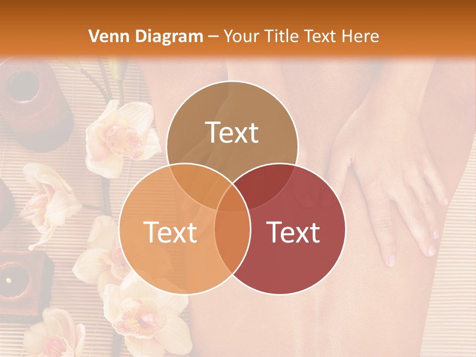 A Woman Getting A Back Massage Powerpoint Template PowerPoint Template