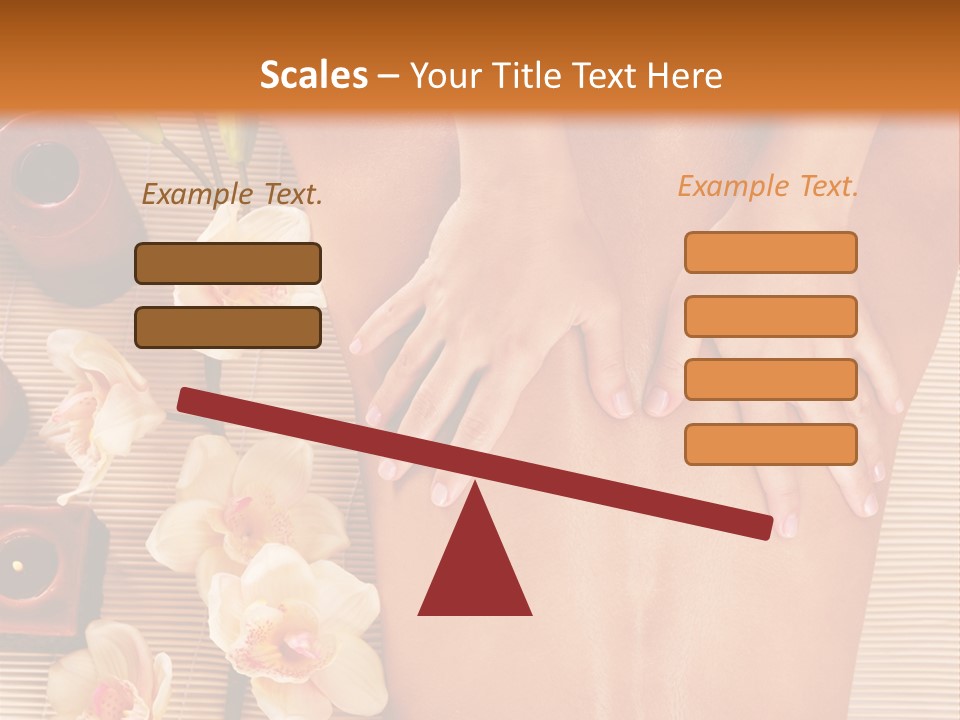 A Woman Getting A Back Massage Powerpoint Template PowerPoint Template