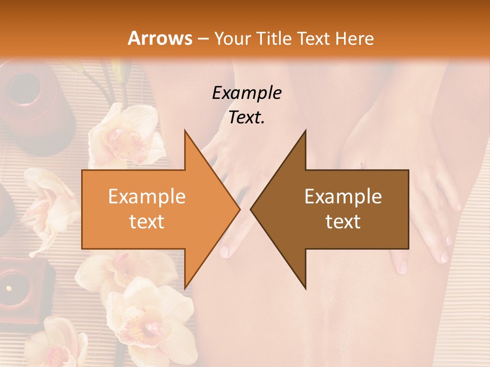 A Woman Getting A Back Massage Powerpoint Template PowerPoint Template