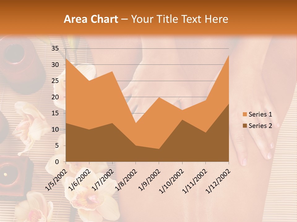 A Woman Getting A Back Massage Powerpoint Template PowerPoint Template