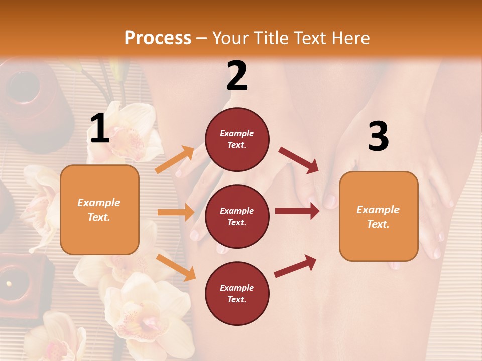 A Woman Getting A Back Massage Powerpoint Template PowerPoint Template