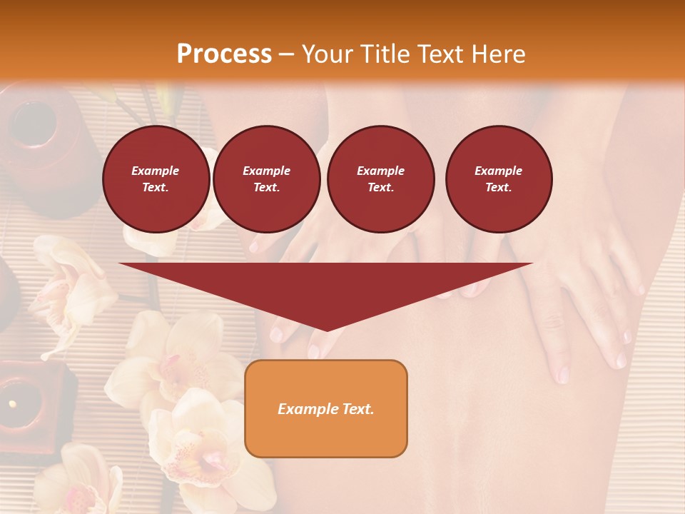A Woman Getting A Back Massage Powerpoint Template PowerPoint Template
